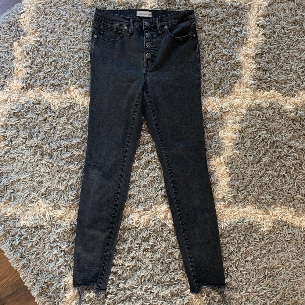 Madewell 9 inch high rise button front